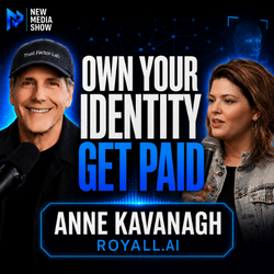 New Media Show with Podcast Hall of Famer Rob Greenlee and Guest: Anne Kavanagh, co-founder of Royall.ai, a company working on verified identity, authorization, and licensing pathways for a person’s face, voice, name, and likeness.   